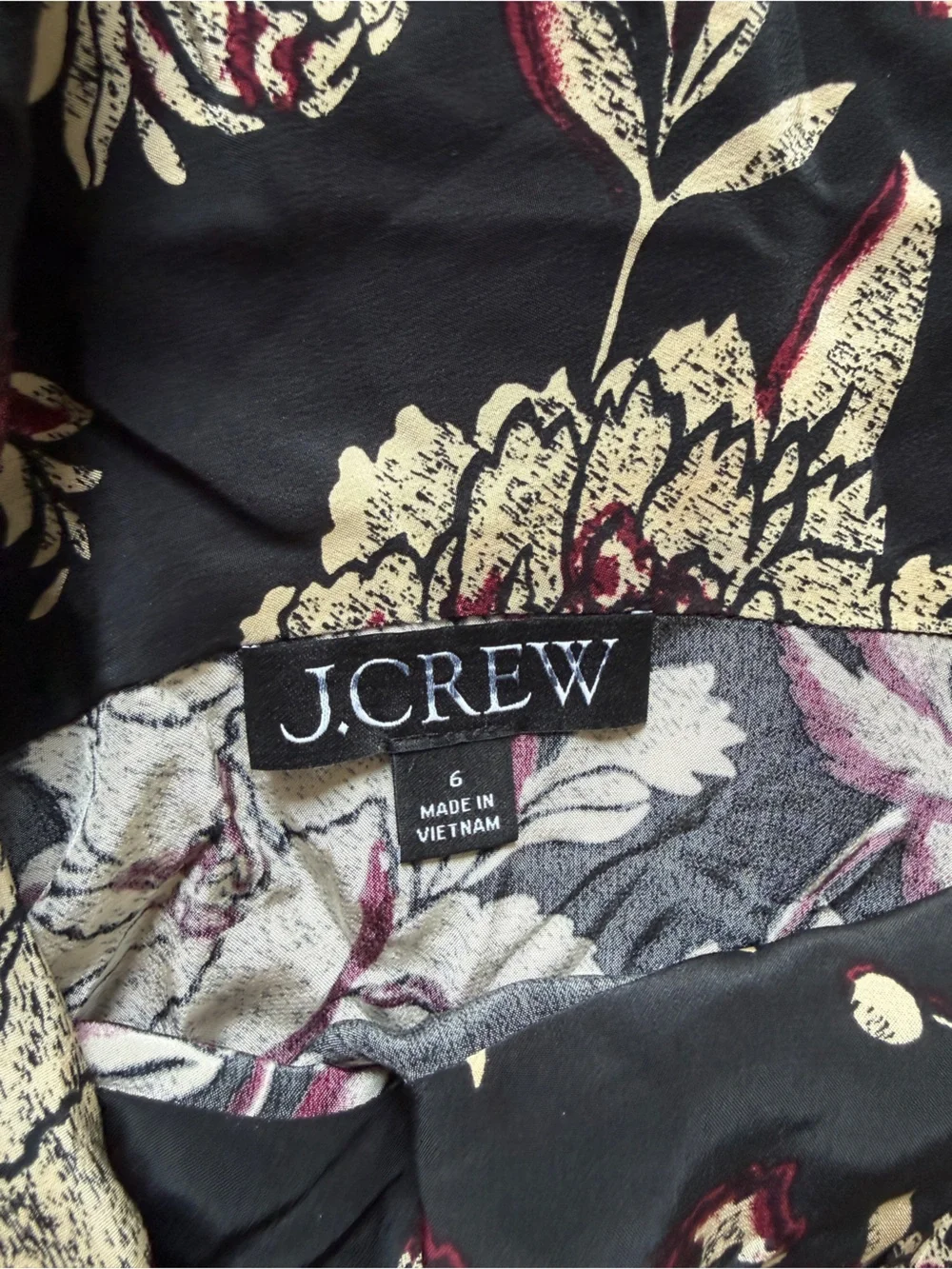 J Crew asymmetrical cowl neck top size 6